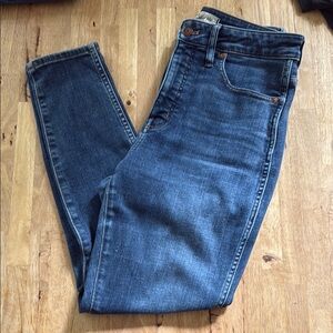 Madewell Curvy High-rise Skinny Blue Denim Jeans